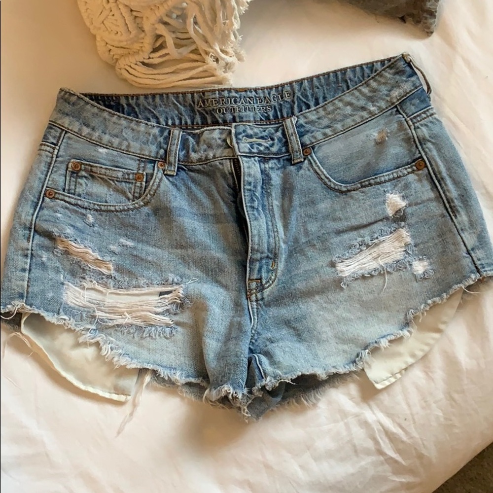 Denim shorts
